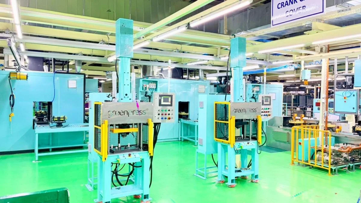 Two 3 ton servo presses used for bearing pressing applications