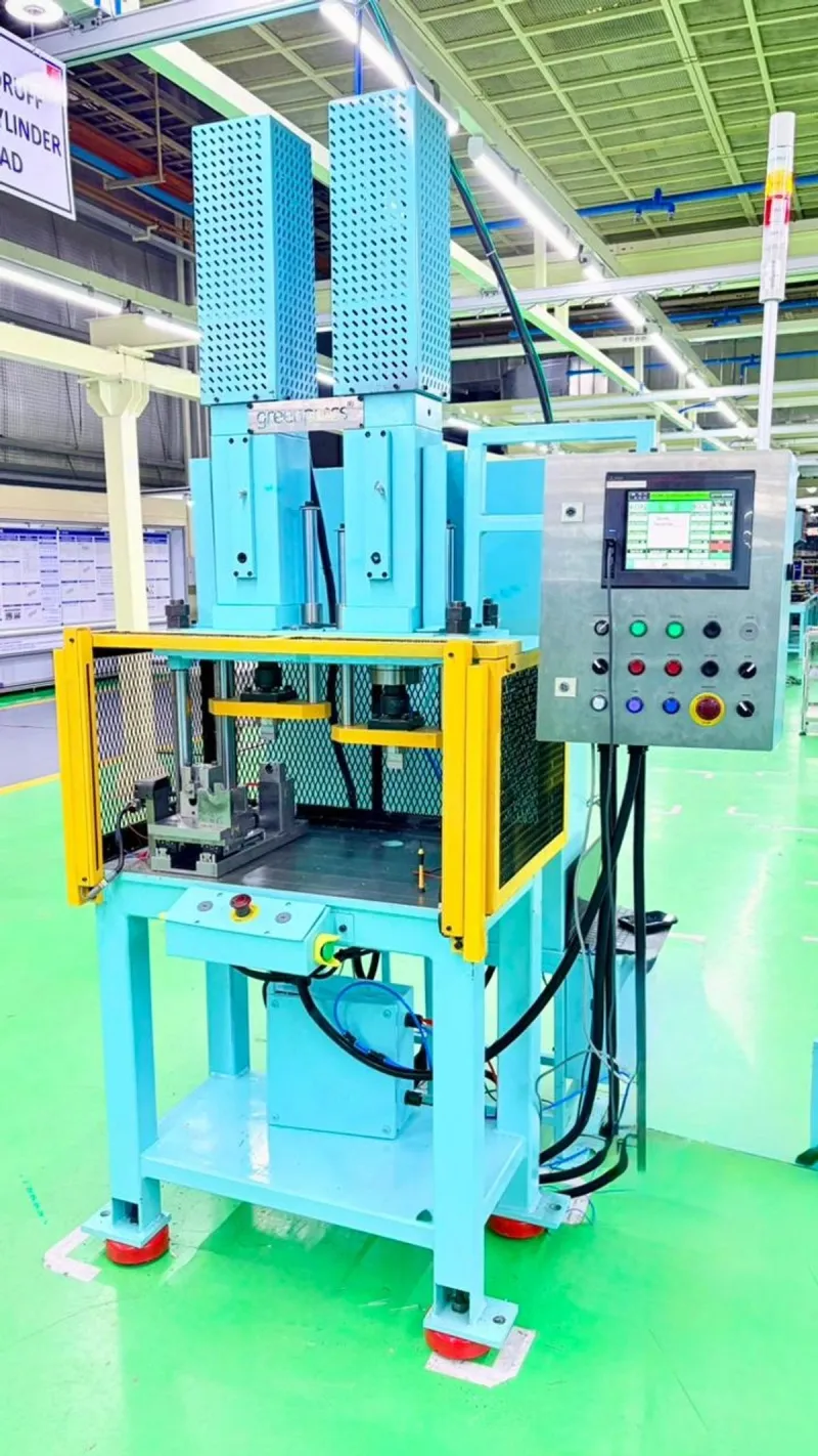 GPU0100-250 — Twin 1 Ton Servo Press for Woodruff Key Pressing